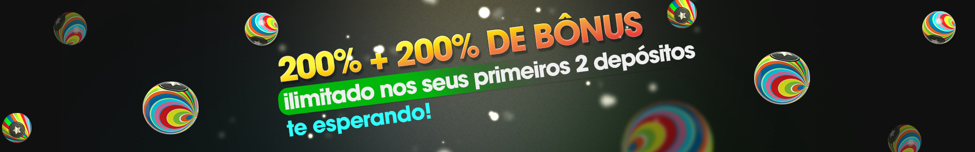 400% nos 2 primeiros depósitos