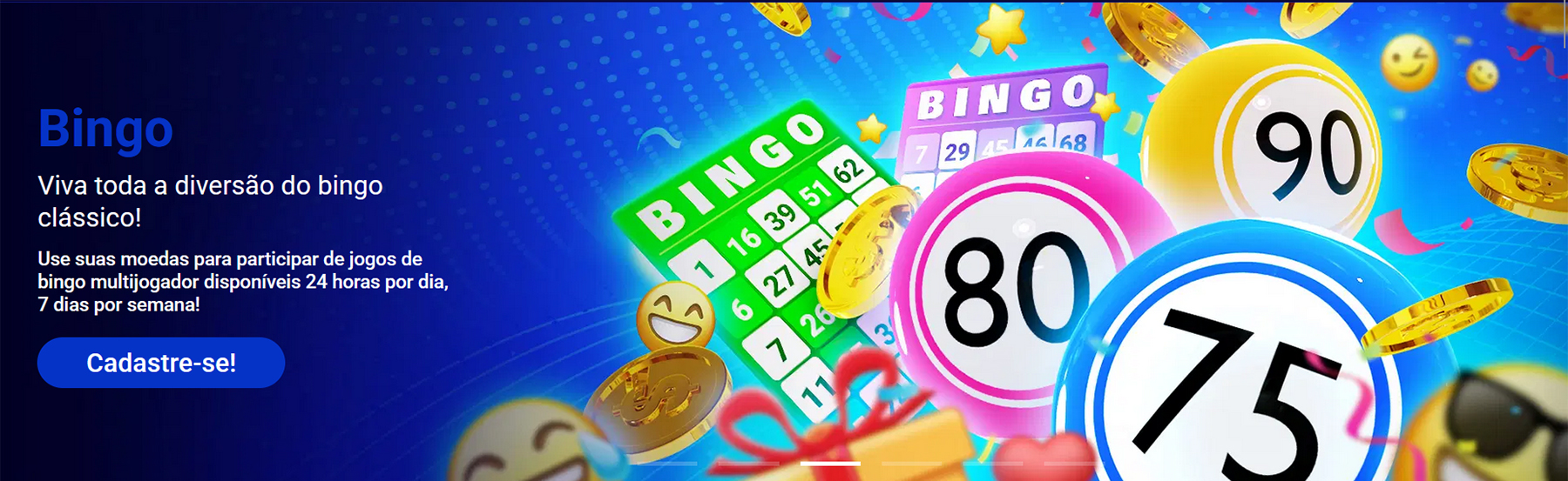 Viva toda diversão do bingo