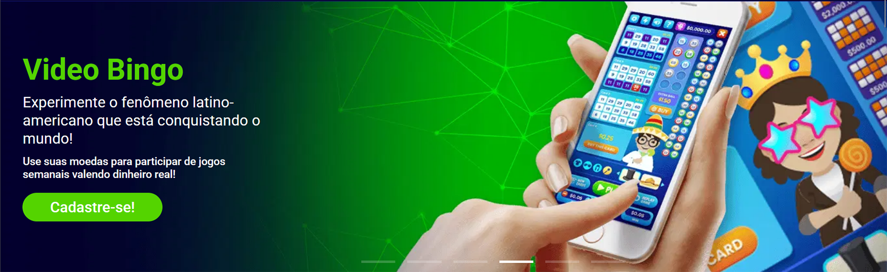 Experimente as video bingo