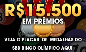Veja o Placar de Medalhas do SBB Bingo Olímpico aqui!