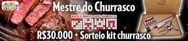 Rifa de Bingo – 30.000 com sorteio de Kit Churrasco!