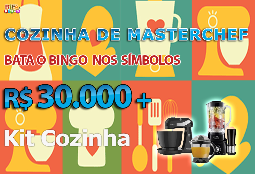 Rifa de Bingo  – 30.000 em Prêmios e Kit Cozinha!