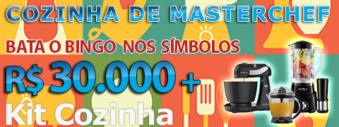 Rifa de Bingo  – 30.000 em Prêmios e Kit Cozinha!